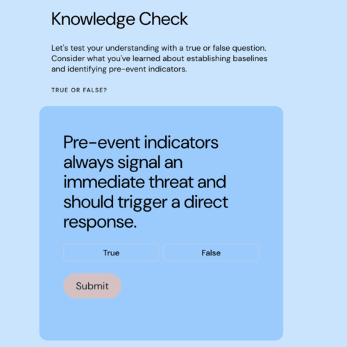 Situational Awareness Online Course Screenshot1