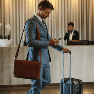 Business Traveller Hotel Lobby