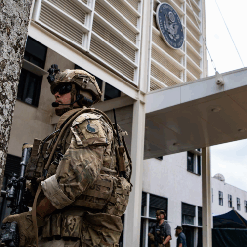 Embassy Evac Soldier